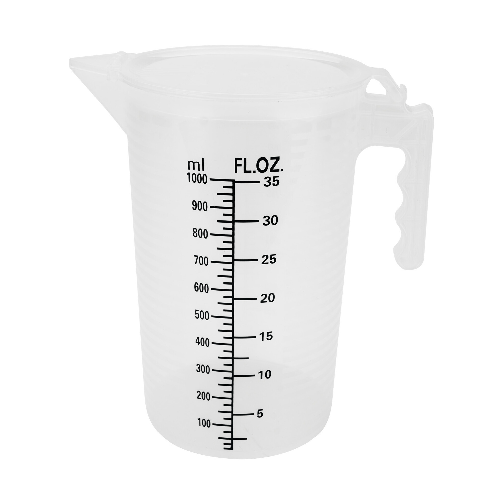 Performance Tool 35 ounce measuring cup, Chemical resistant plastic, W4047